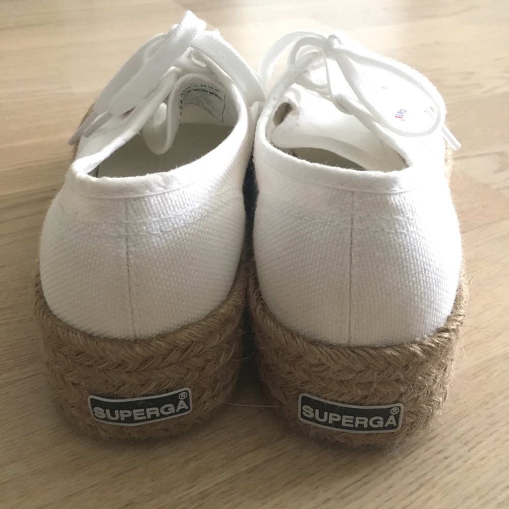 Superga 2790 Espadrille Platform Sneakers in White