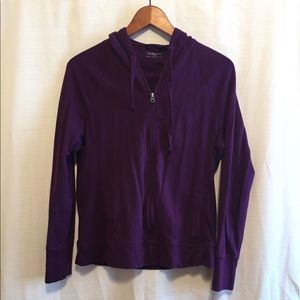 Purple full zip hoodie