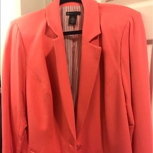 Lane Bryant Coral Blazer