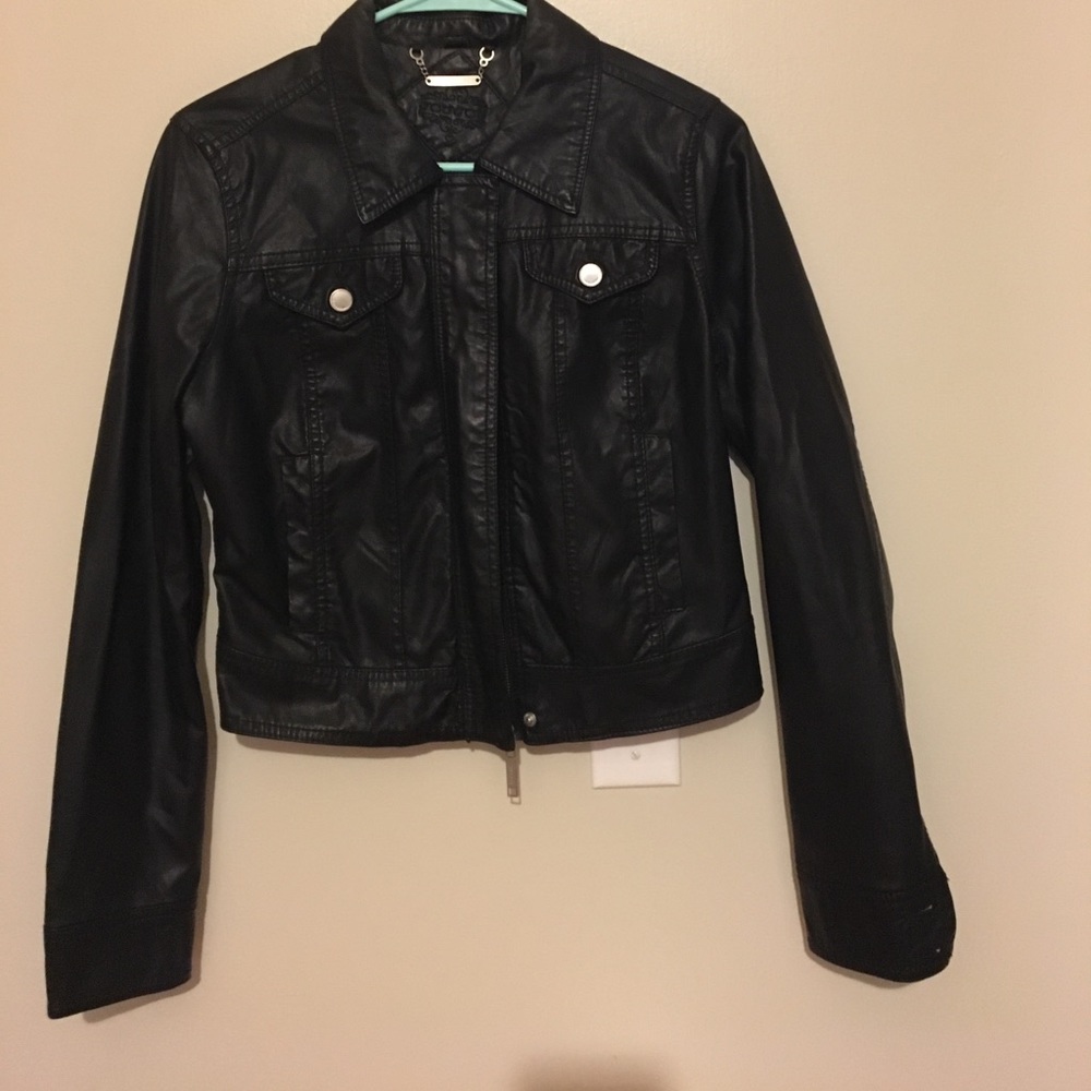 Black "leather" jacket