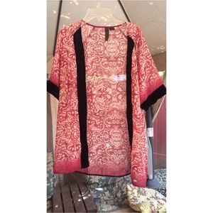 Black and Red Kimono