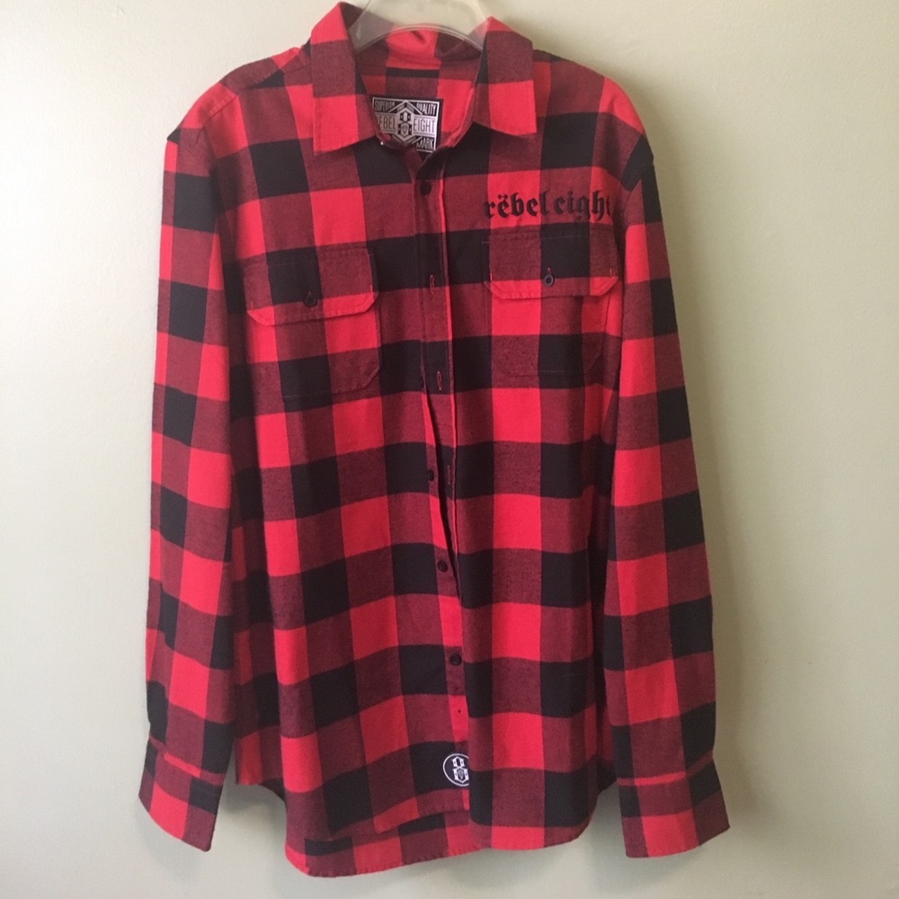 Red/Black plaid flannel
