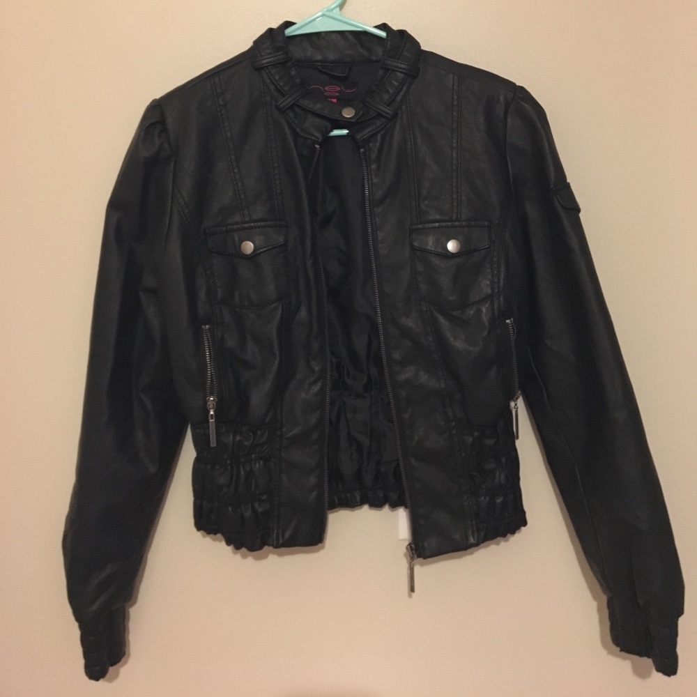 Black "leather" jacket