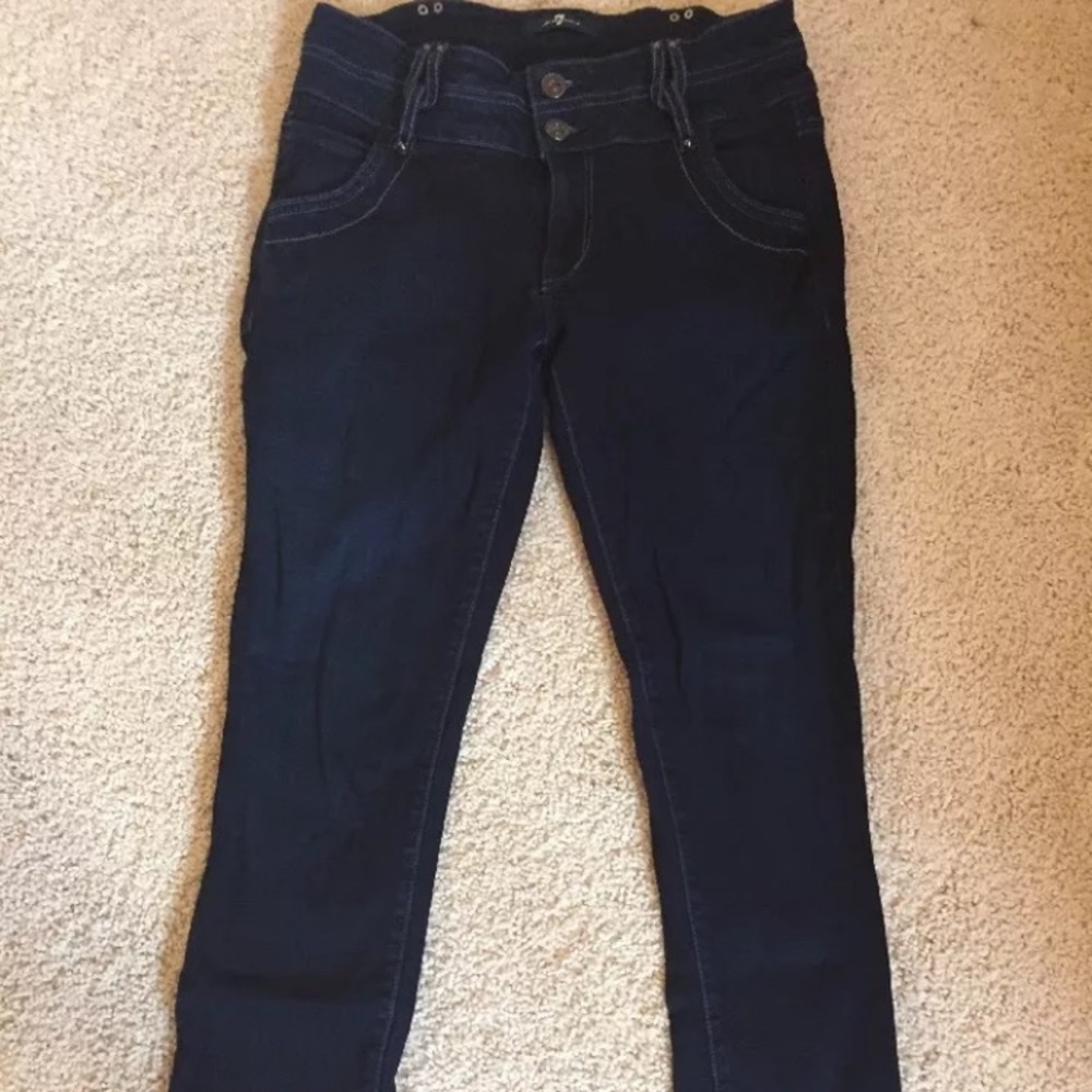 7 for all mankind skinny ankle jeans size 24