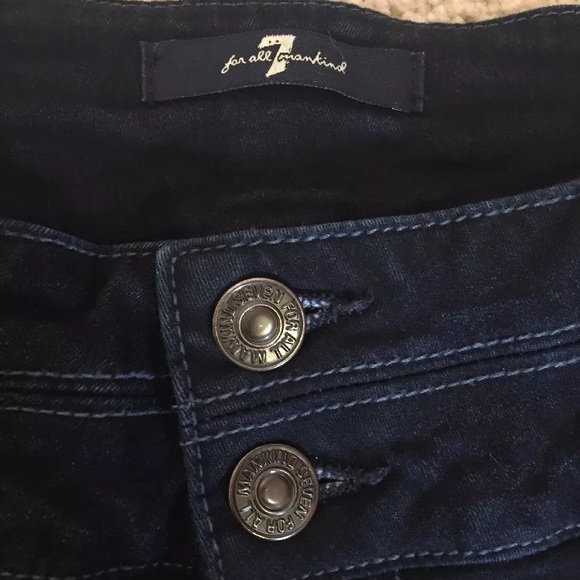 7 for all mankind skinny ankle jeans size 24 - Picture 3 of 8