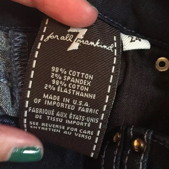 7 for all mankind skinny ankle jeans size 24 - Picture 4 of 8