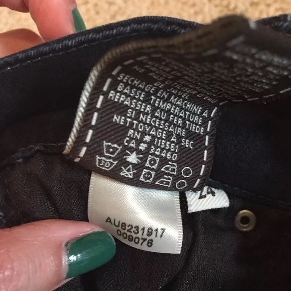 7 for all mankind skinny ankle jeans size 24 - Picture 5 of 8
