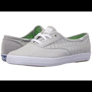 Perforated Floral Detail Women's Keds!