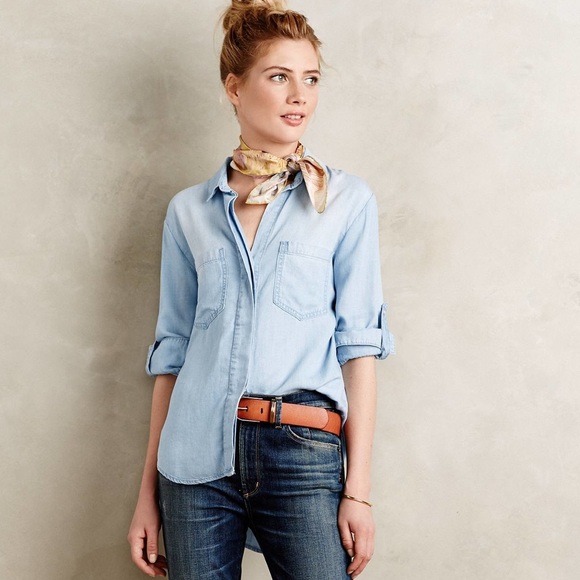 Anthropologie Tops - Cloth & Stone Split Back Button Down
