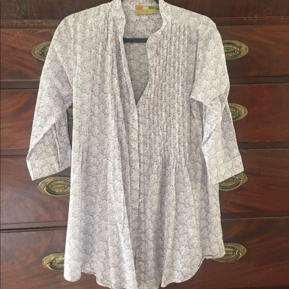 Rock Flower Paper Tunic Top