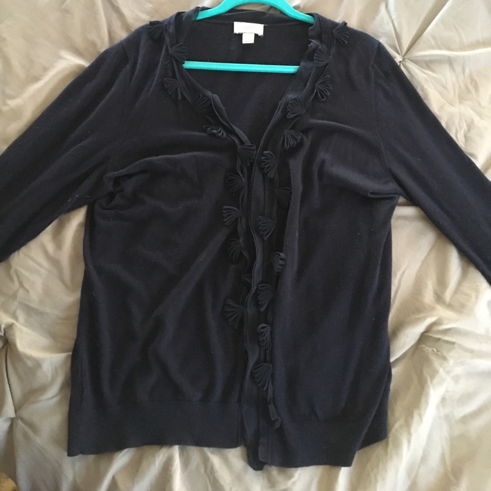 Navy blue Loft cardigan
