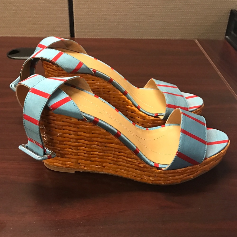 Kate Spade Wicker Wedges
