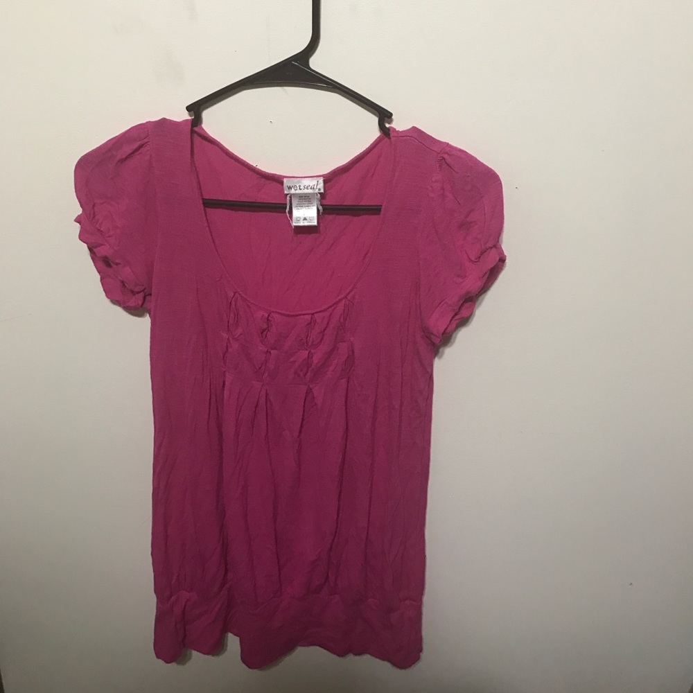 Wet Seal Women's Pink Top Size S