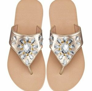 Avon Teardrop Embellished Flip Flop Medium