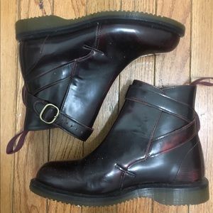 Dr. Martens side buckle boots