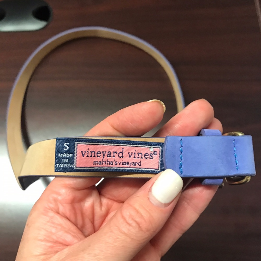 Vineyard Vines suede purple belt