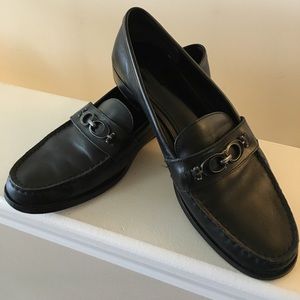 Black loafers