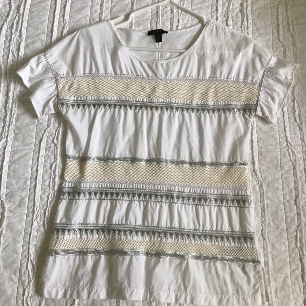 J Crew white blouse
