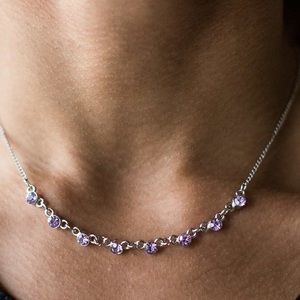 Purple Necklace- stay sparkly
