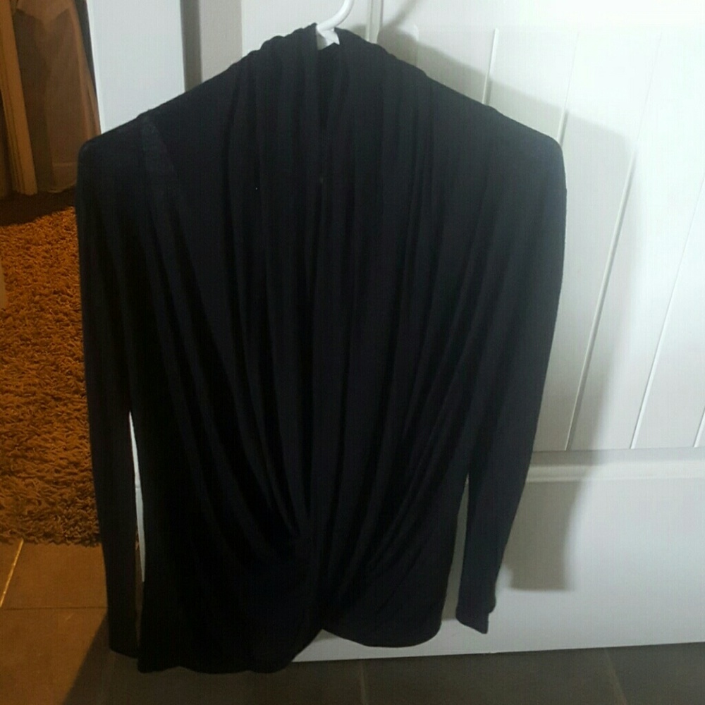 Crossover front dress shirt