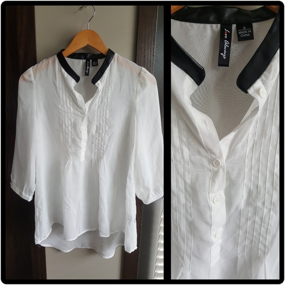 New Love Always Sheer Blouse