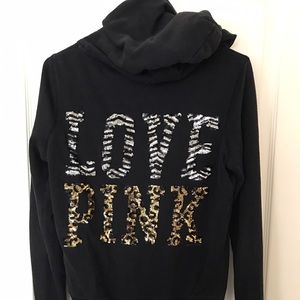 Victoria's Secret love pink sequined jacket