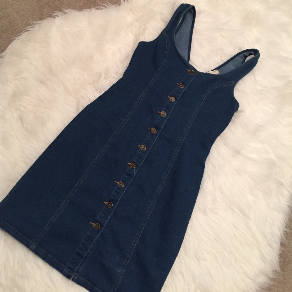 Denim jean  button down dress