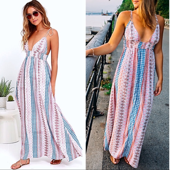Lulus Dresses & Skirts - Lulu's Maxin Relaxin Maxi Dress