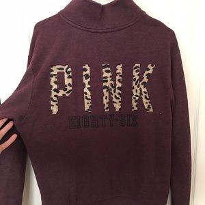 Victoria's Secret pink (eighth-six) half zip