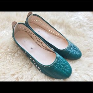 Handmade Moroccan leather ballet flats