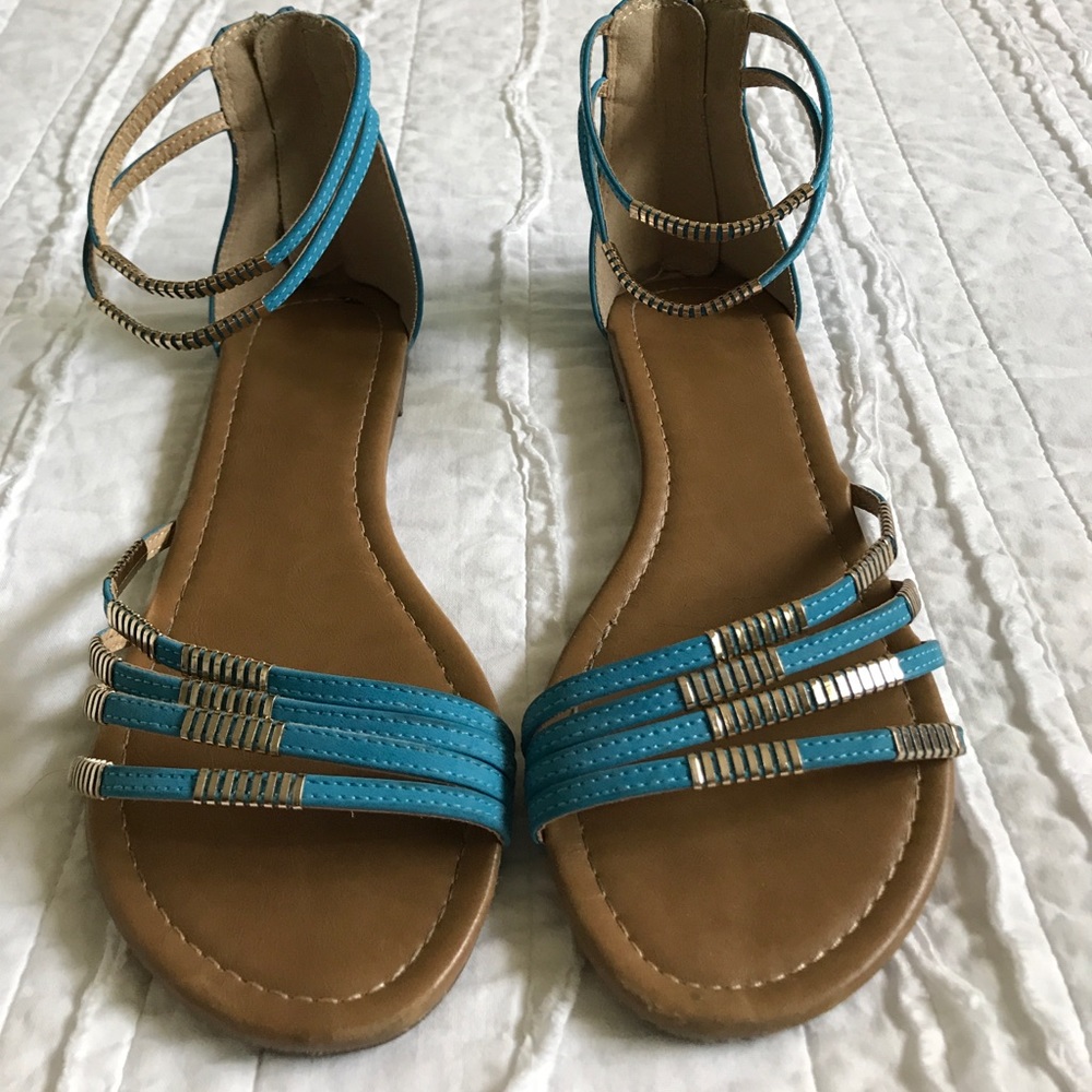 Wanted blue sandals