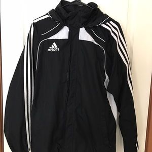 Adidas soccer jacket water resistant and windproof