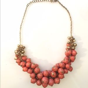 Orange beaded necklace