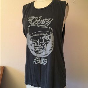 Obey Graphic Muscle Tank