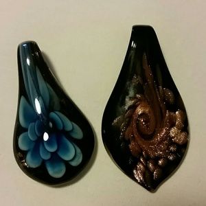 *PRICE DROP!* 2- Glass Necklace Charms