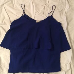 Blue dressy tank