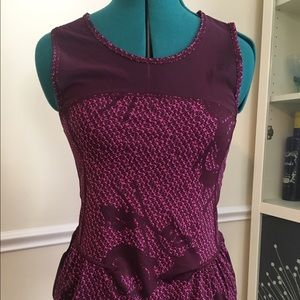 Breezy mesh peplum workout top