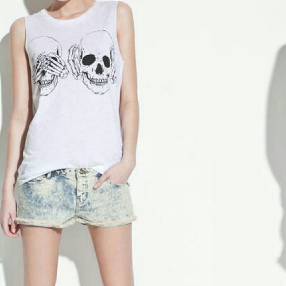 Cropped Skull Tank