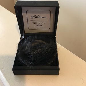 Trust Noir Lady Primrose genuine mink puffer.