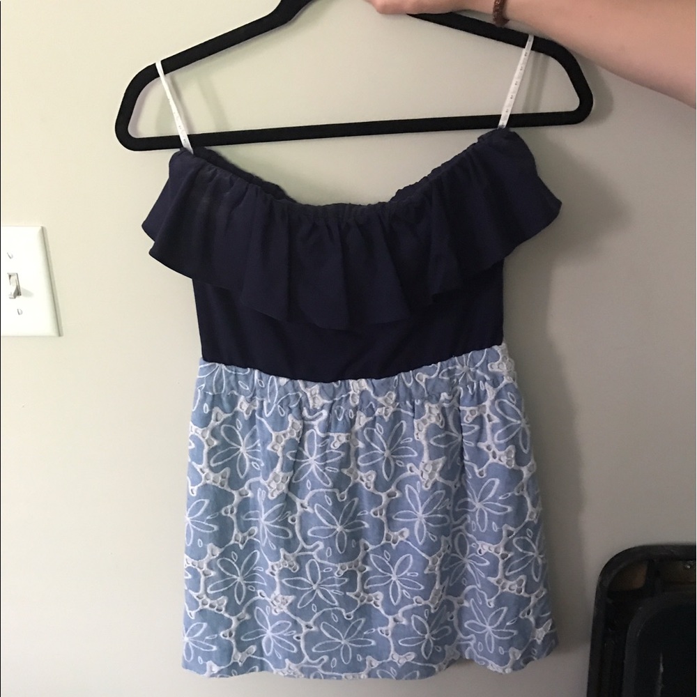 Lilly Pulitzer Ruffle Strapless Dress