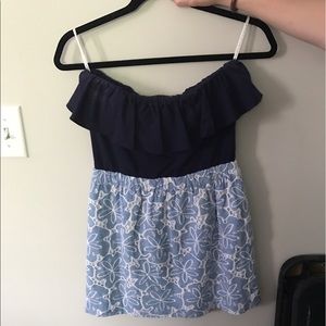 Lilly Pulitzer Ruffle Strapless Dress