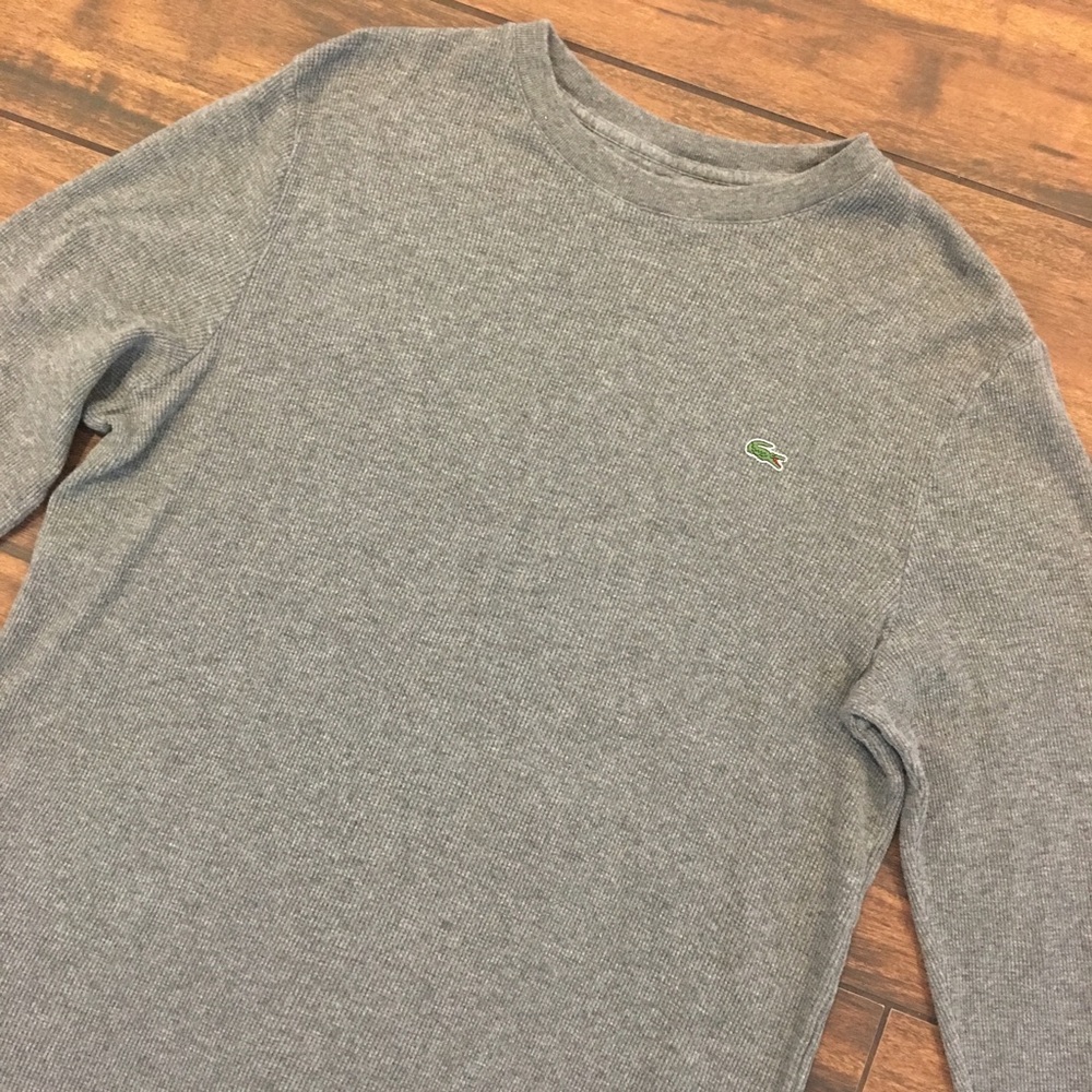 Lacoste Waffle Knit Long Sleeve T-Shirt