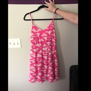 Eight Sixty Pink Printed Dress