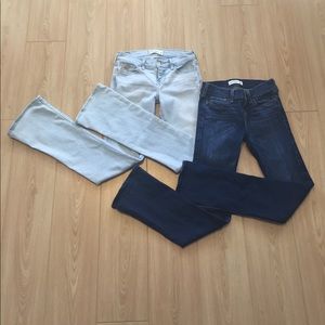 2 Pairs of Girls Abercrombie Kids Jeans