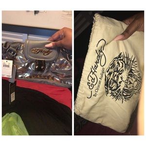 Ed hardy clutch never used brand new with tag