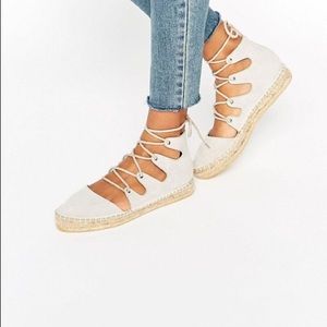 AOS JOLT lace up espadrilles