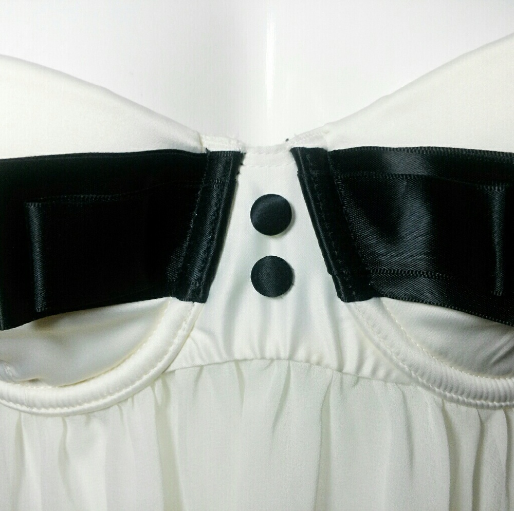 Victoria Secret Sheer Ivory Chiffon Babydoll 36C - Picture 4 of 4