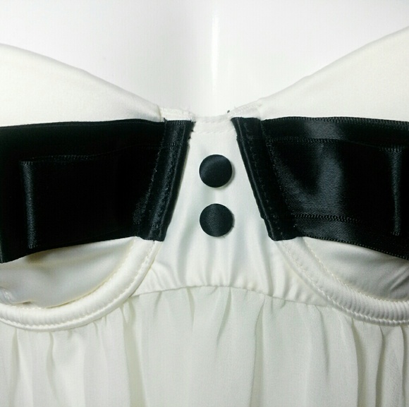 Victoria Secret Sheer Ivory Chiffon Babydoll 36C - Picture 4 of 4