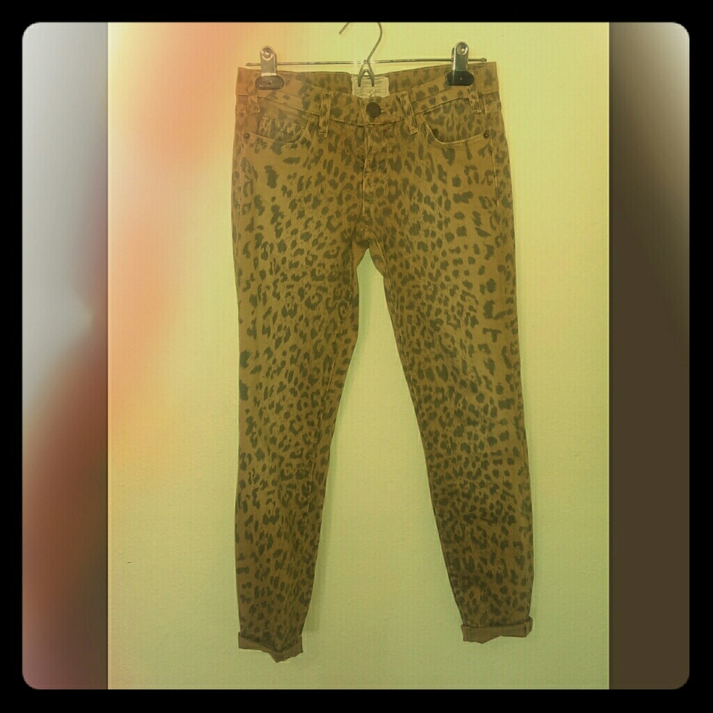*SALE* Current/Elliot cheetah print super skinny's