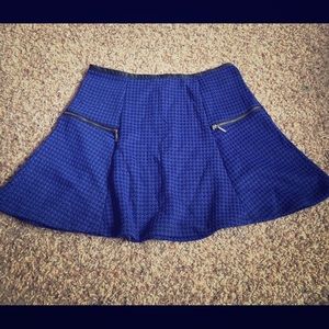 Blue mini skirt